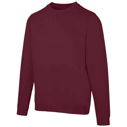 burdeos intenso Jersey de cuello redondo de material reciclado orgánico con certificado OCS unisex de 280 g/m² Jasper