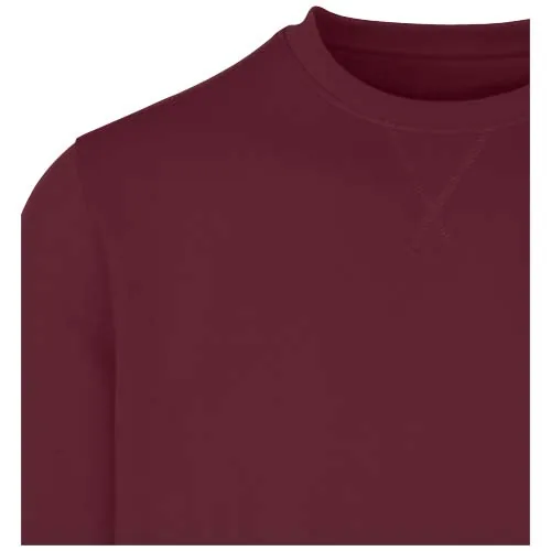 burdeos intenso Jersey de cuello redondo de material reciclado orgánico con certificado OCS unisex de 280 g/m² Jasper
