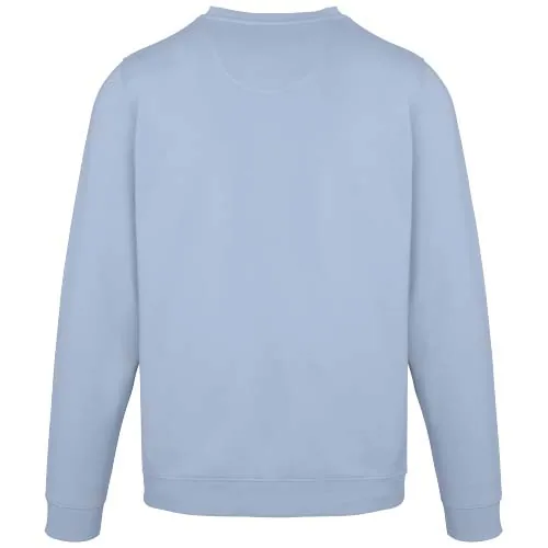 azul niebla Jersey de cuello redondo de material reciclado orgánico con certificado OCS unisex de 280 g/m² Jasper