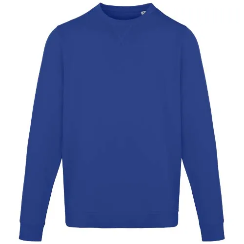 azul Jersey de cuello redondo de material reciclado orgánico con certificado OCS unisex de 280 g/m² Jasper