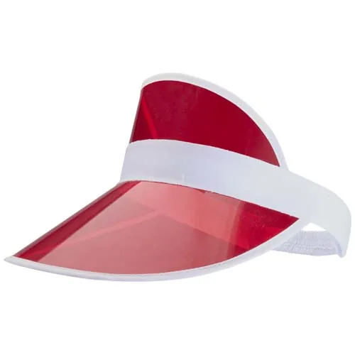 rojo Gorra con visera transparente Bright