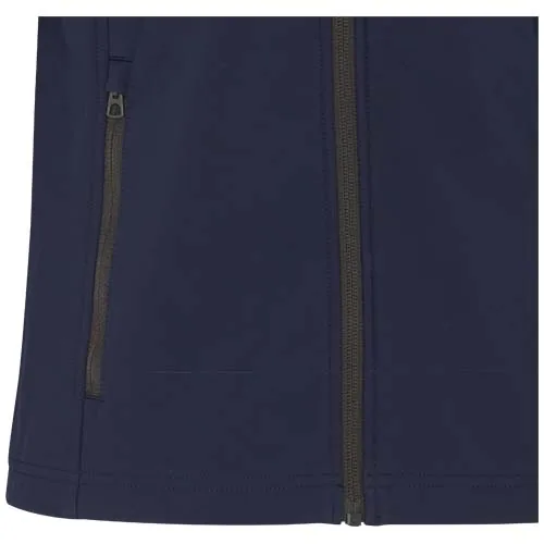 azul marino Chaqueta softshell reciclada GRS para mujer de Langley