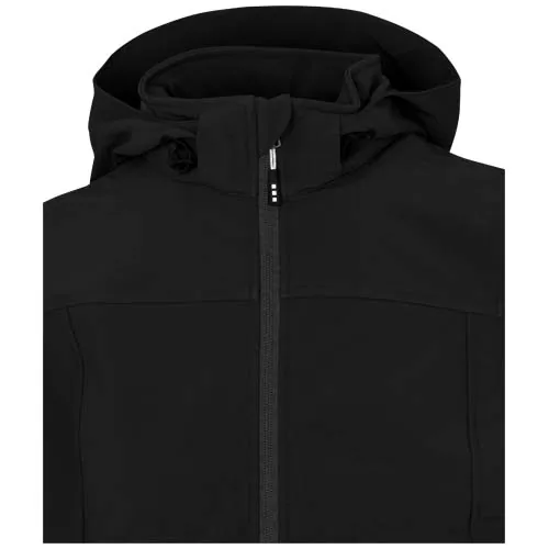 negro intenso Chaqueta softshell reciclada GRS para mujer de Langley