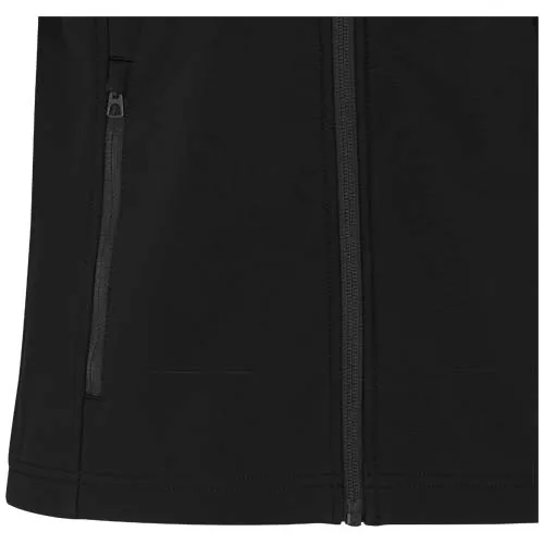 negro intenso Chaqueta softshell reciclada GRS para mujer de Langley