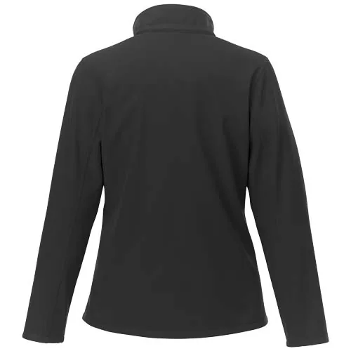 negro intenso Chaqueta softshell reciclada GRS para mujer de Orion