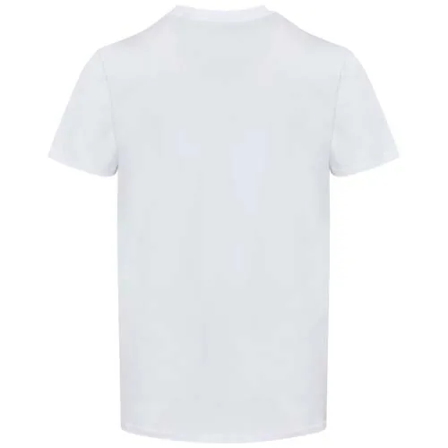 Camiseta orgánica unisex de 200 g/m² con certificado OCS de manga corta y cuello de pico 