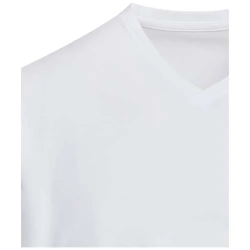 Camiseta orgánica unisex de 200 g/m² con certificado OCS de manga corta y cuello de pico 