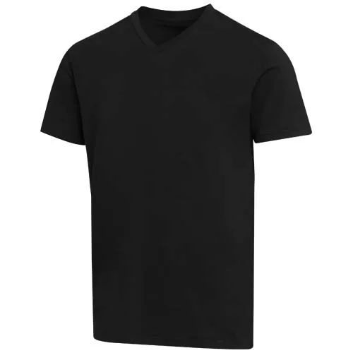 Camiseta orgánica unisex de 200 g/m² con certificado OCS de manga corta y cuello de pico 