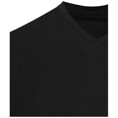 Camiseta orgánica unisex de 200 g/m² con certificado OCS de manga corta y cuello de pico 