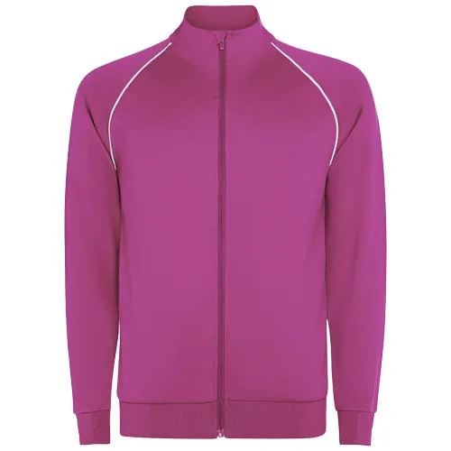 rosa flúor Sudadera infantil Valier con cremallera completa