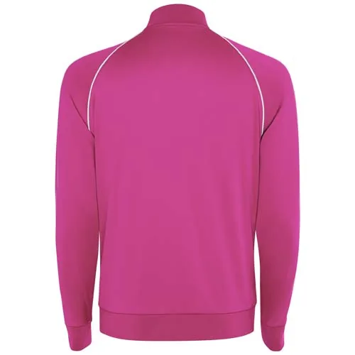 rosa flúor Sudadera infantil Valier con cremallera completa