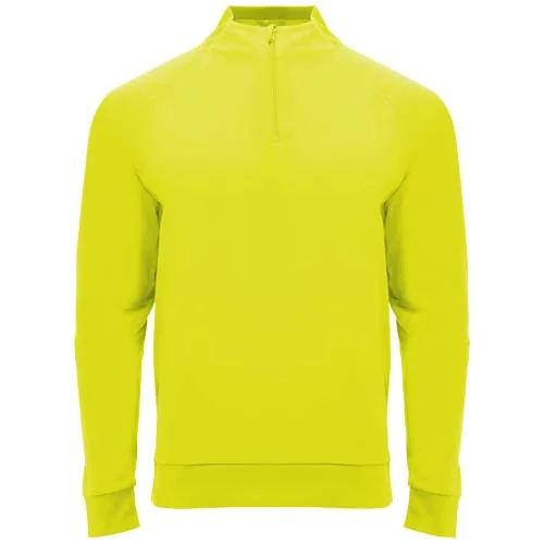 amarillo flúor Sudadera infantil de manga larga con cremallera 1/4 de 200 g/m² Epiro