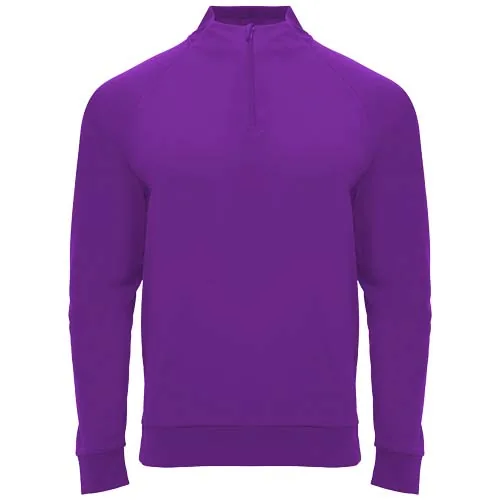 malva Sudadera infantil de manga larga con cremallera 1/4 de 200 g/m² Epiro