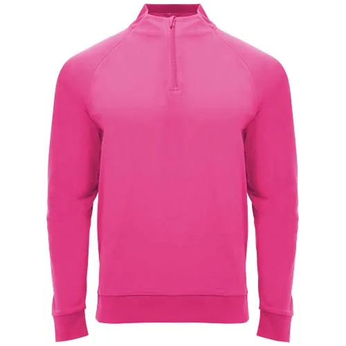 rosa flúor Sudadera infantil de manga larga con cremallera 1/4 de 200 g/m² Epiro