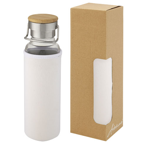 Botella de vidrio borosilicato con funda de neopreno de 660 ml 