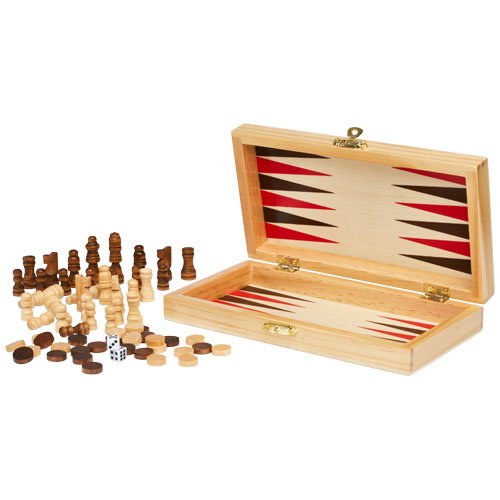 Set de juegos 3 en 1 de madera 