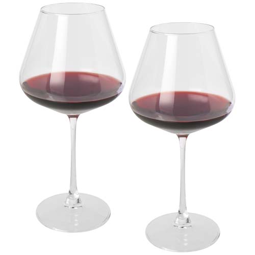 Set de 2 vasos de vidrio para vino 