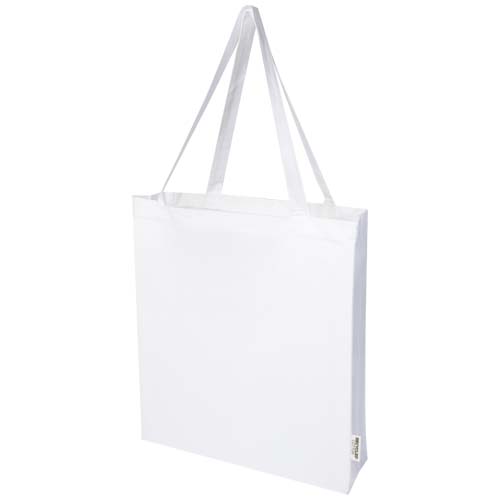 Bolsa Tote con refuerzos de algodón reciclado GRS de 140 g/m² 