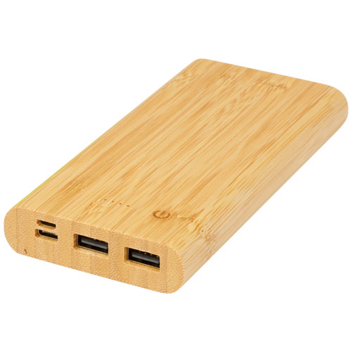 Batería externa de 10,000 mAh de bambú 