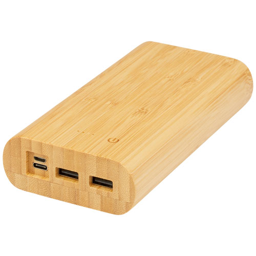 Batería externa de 20,000 mAh de bambú 