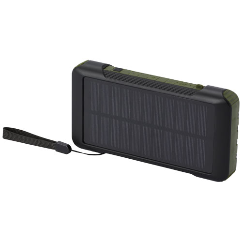 Batería externa de dinamo solar en plástico reciclado de 10 000 mAh con certificación RCS  