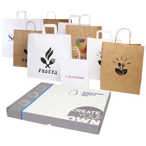 Kit de muestras de bolsas de papel kraft