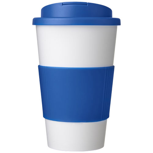 azul medio Americano vaso 350 ml con agarre y tapa antigoteo