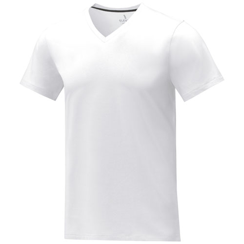 Camiseta de manga corta y cuello en V para hombre 