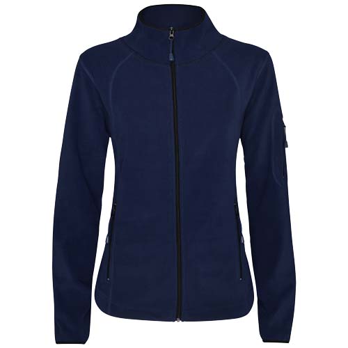 Chaqueta de vellón con cremallera completa para mujer 