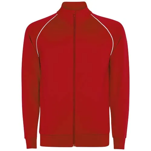 rojo Sudadera de hombre Valier con cremallera completa