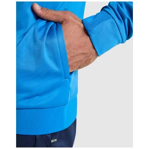 verde flúor Sudadera de hombre Valier con cremallera completa