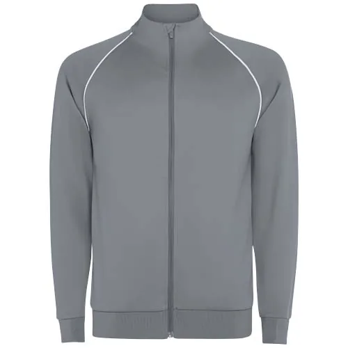 gris Sudadera de hombre Valier con cremallera completa