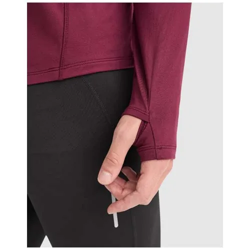 rojo ciruela Sudadera de manga larga con media cremallera para hombre de 200 g/m² Estambul