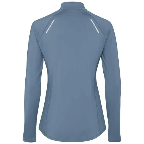 Sudadera de manga larga con media cremallera para mujer 