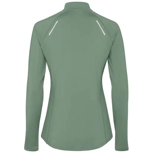 Sudadera de manga larga con media cremallera para mujer 