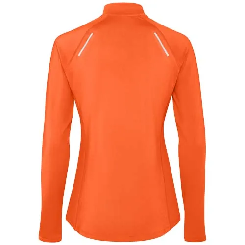 Sudadera de manga larga con media cremallera para mujer 