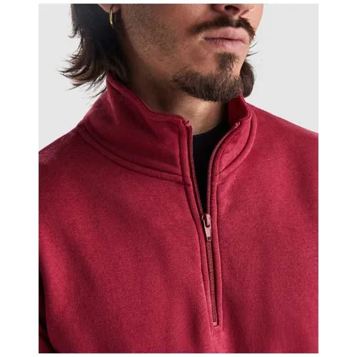 blanco Sudadera con media cremallera de 280 g/m² Aneto