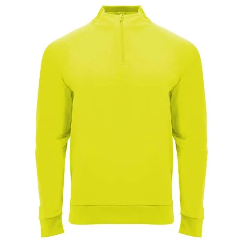 amarillo flúor Sudadera unisex de manga larga y cremallera 1/4 de 200 g/m² Epiro
