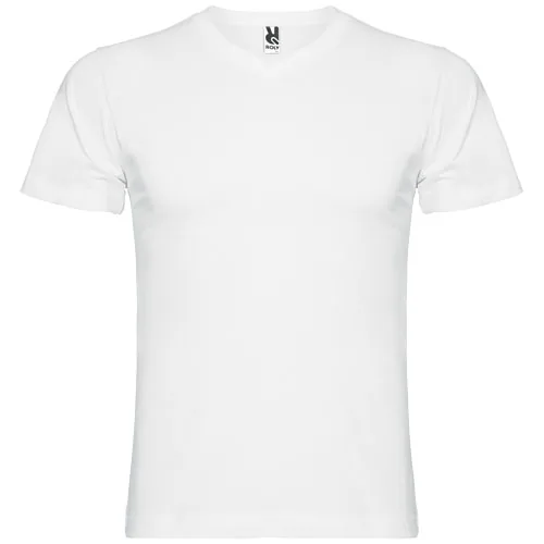 Camiseta de cuello de pico de manga corta para hombre 