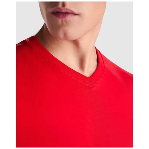 blanco Camiseta de cuello de pico de manga corta para hombre de 155 g/m² Samoyedo
