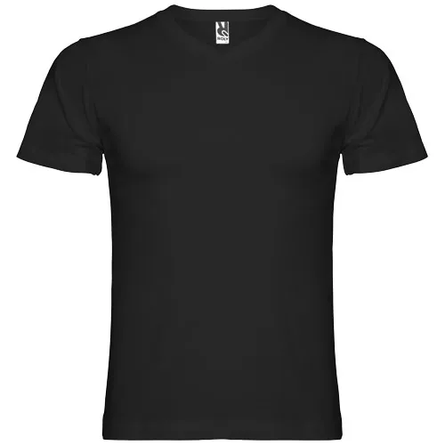 Camiseta de cuello de pico de manga corta para hombre 