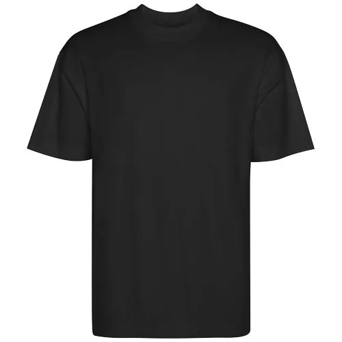 negro intenso Camiseta unisex de manga corta oversize de Chow