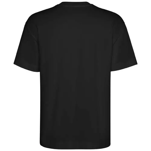 negro intenso Camiseta unisex de manga corta oversize de Chow