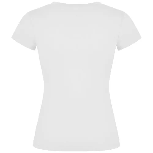 Camiseta de cuello de pico de manga corta para mujer 