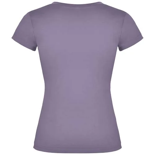 Camiseta de cuello de pico de manga corta para mujer 