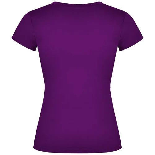 Camiseta de cuello de pico de manga corta para mujer 
