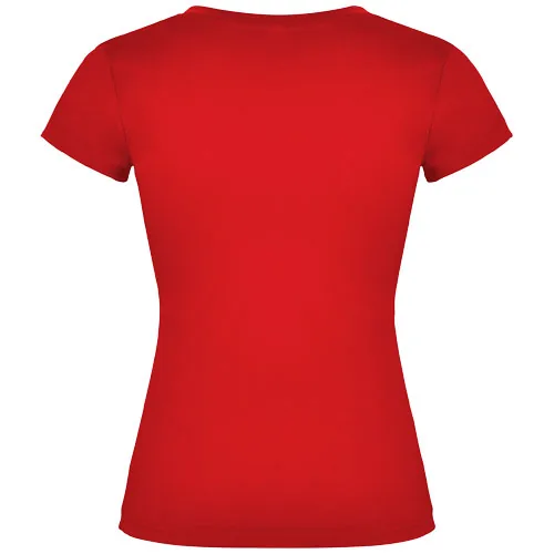 Camiseta de cuello de pico de manga corta para mujer 