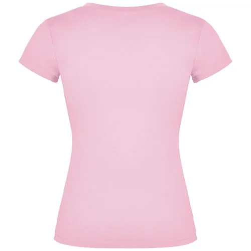 Camiseta de cuello de pico de manga corta para mujer 