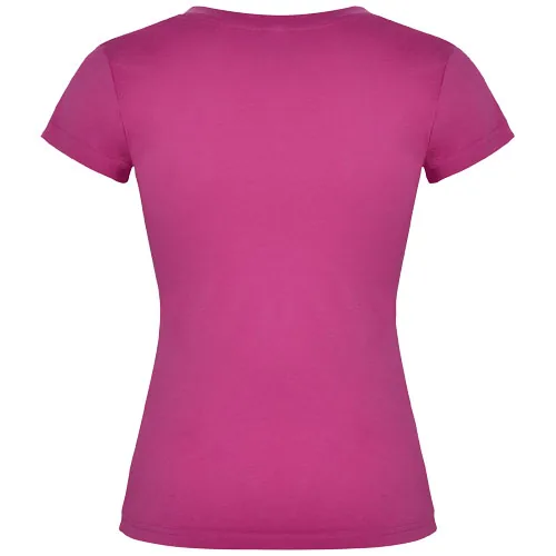 Camiseta de cuello de pico de manga corta para mujer 