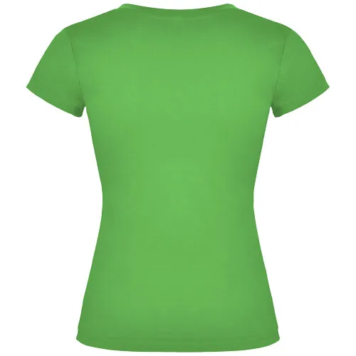 Camiseta de cuello de pico de manga corta para mujer 